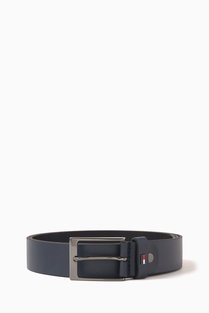 

Layton Belt in Smooth Leather, Blue