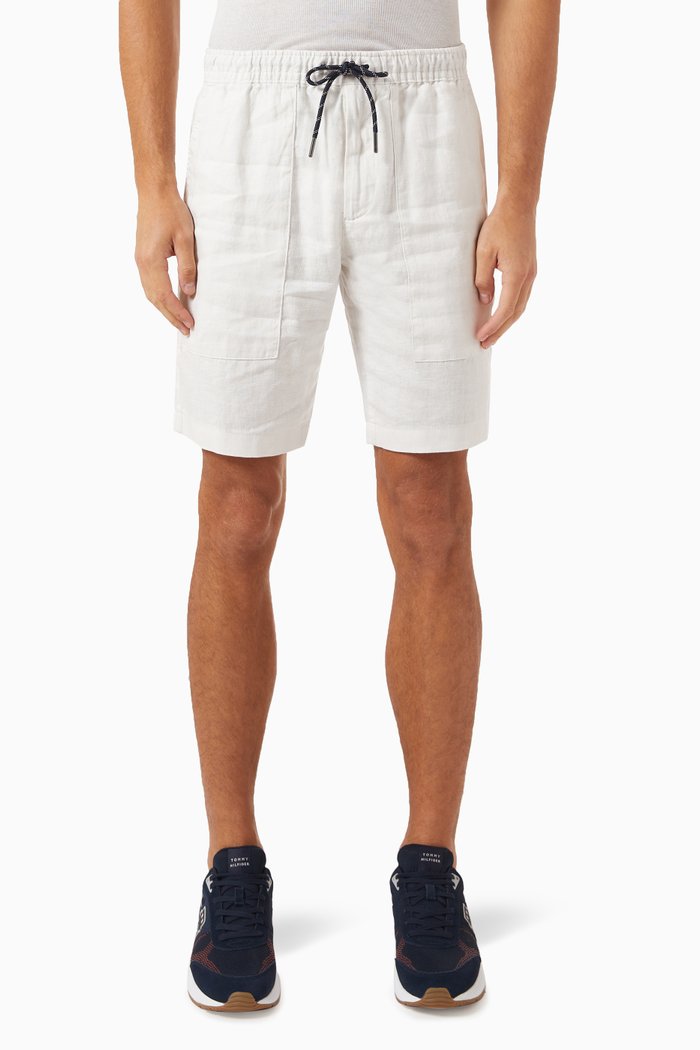 

Harlem Utility Shorts in Linen, Neutral