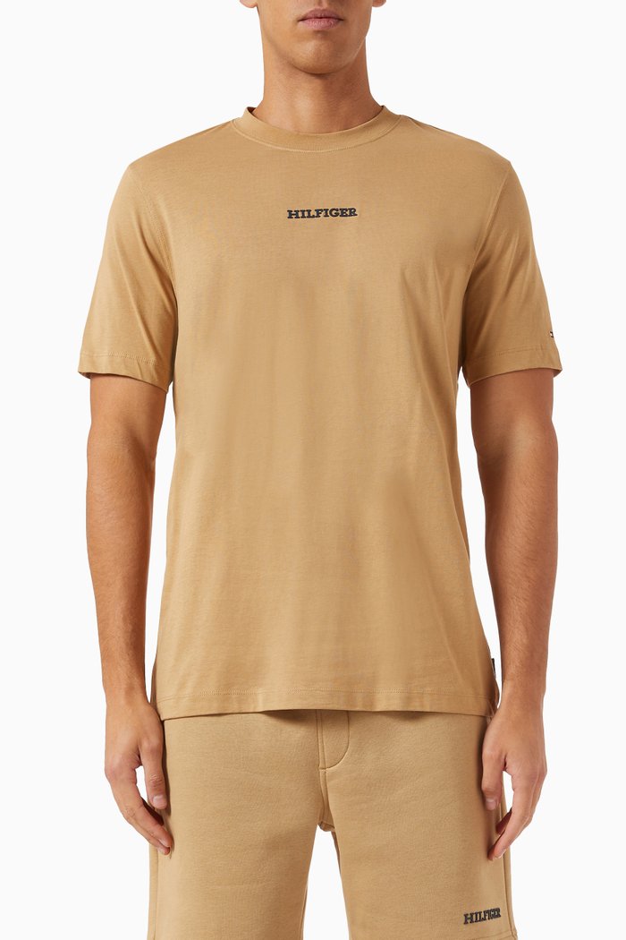 

Monotype Logo T-shirt in Cotton Jersey, Neutral