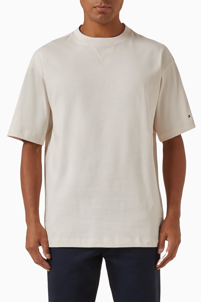 

Prep Codes T-shirt in Cotton Jersey, Neutral