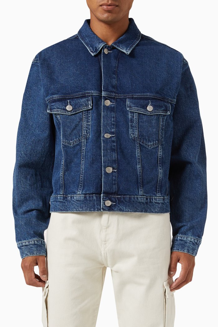 

Trucker Jacket in Denim, Blue