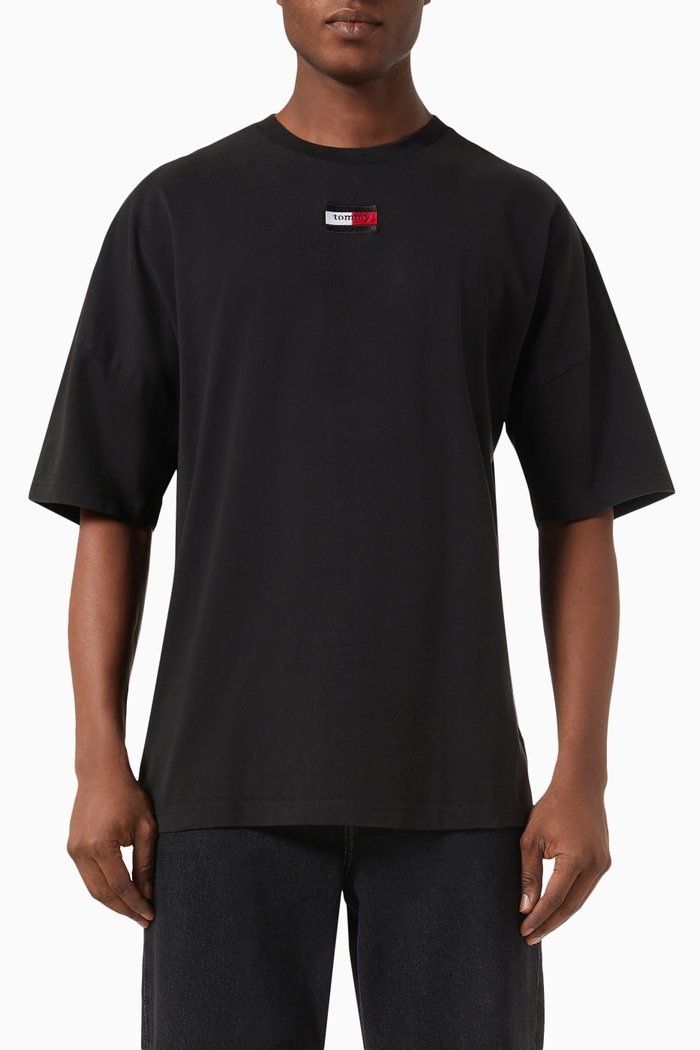 

Essential Logo T-shirt in Cotton Jersey, Black