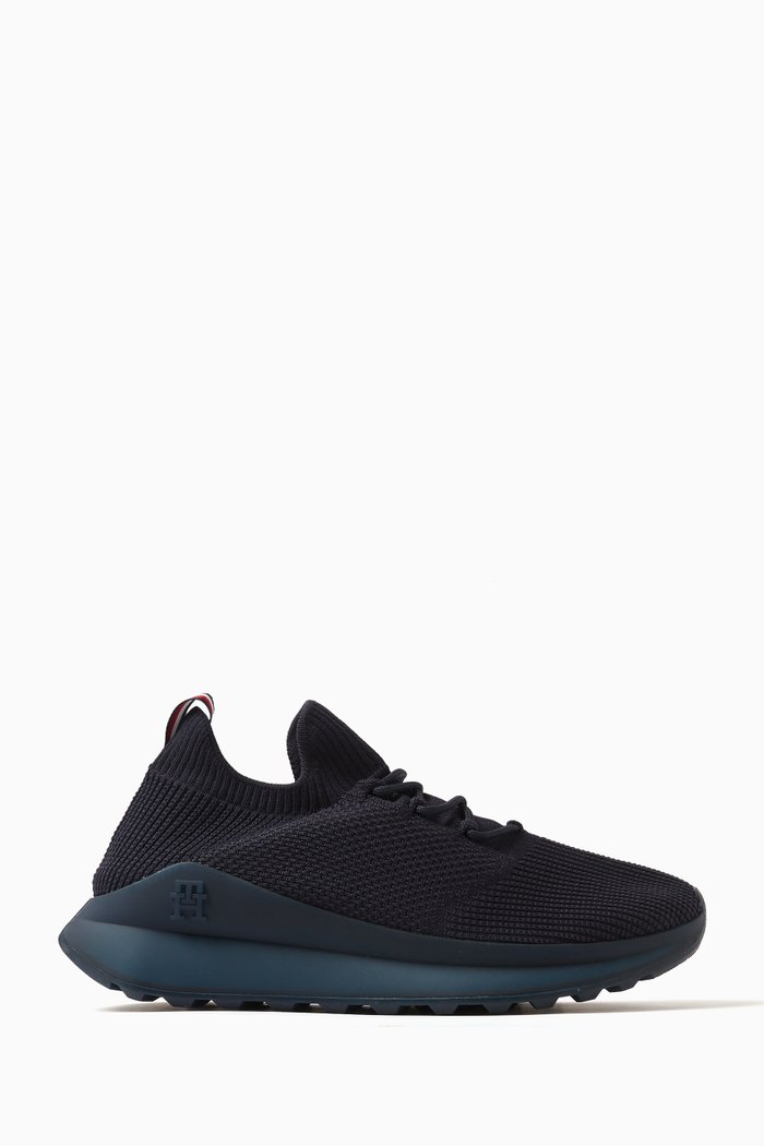 Future Runner Sneakers in Knit, Blue