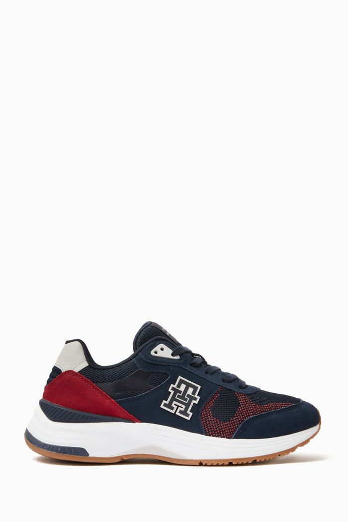 

Modern Prep Sneakers II in Leather, Blue