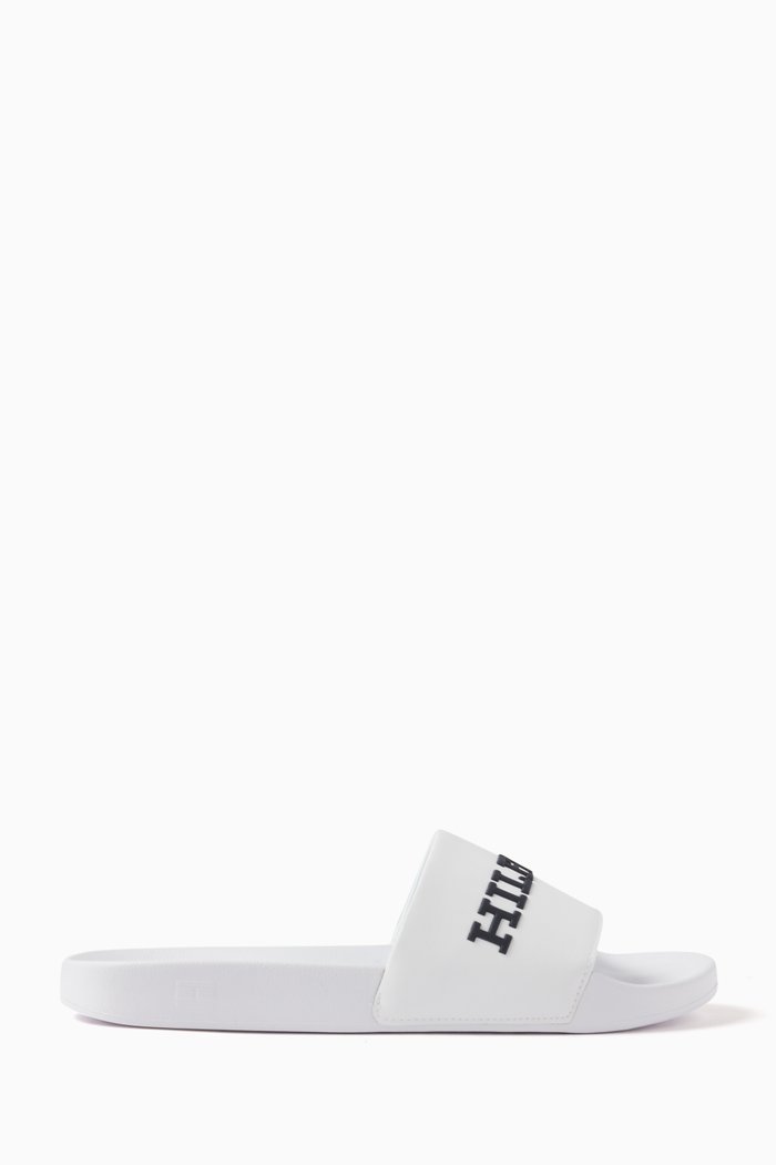 

3D Logo Pool Slides, White