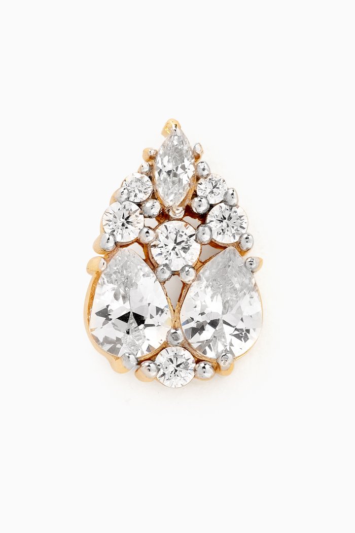 

Vanilla Single Stud Earring in 18kt Gold-plated Sterling Silver