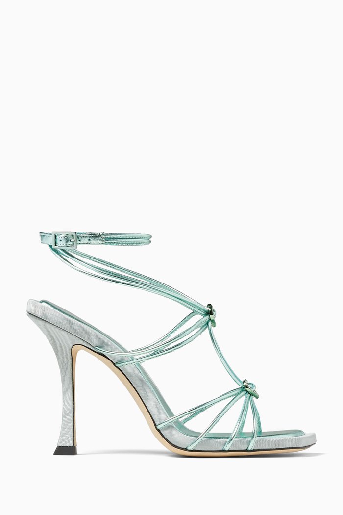 

Indiya 100 Sandals in Metallic Nappa, Green