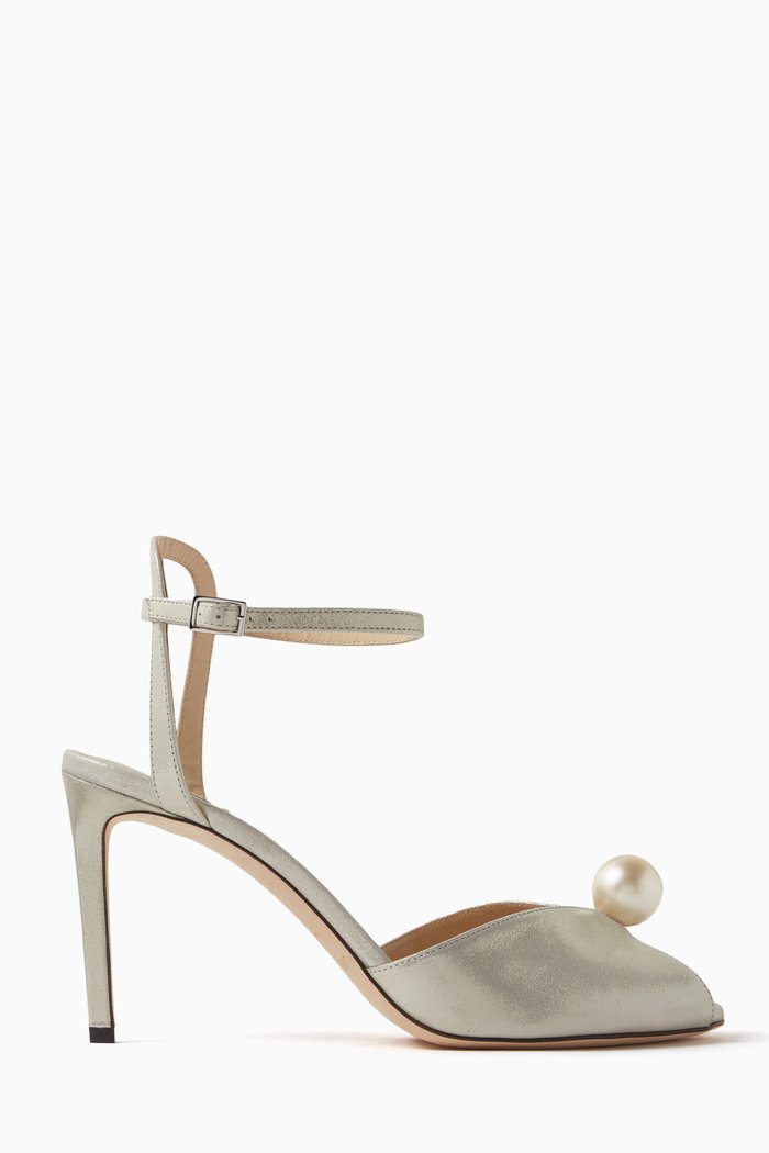 

Sacora 85 Slingback Sandals in Suede, Metallic
