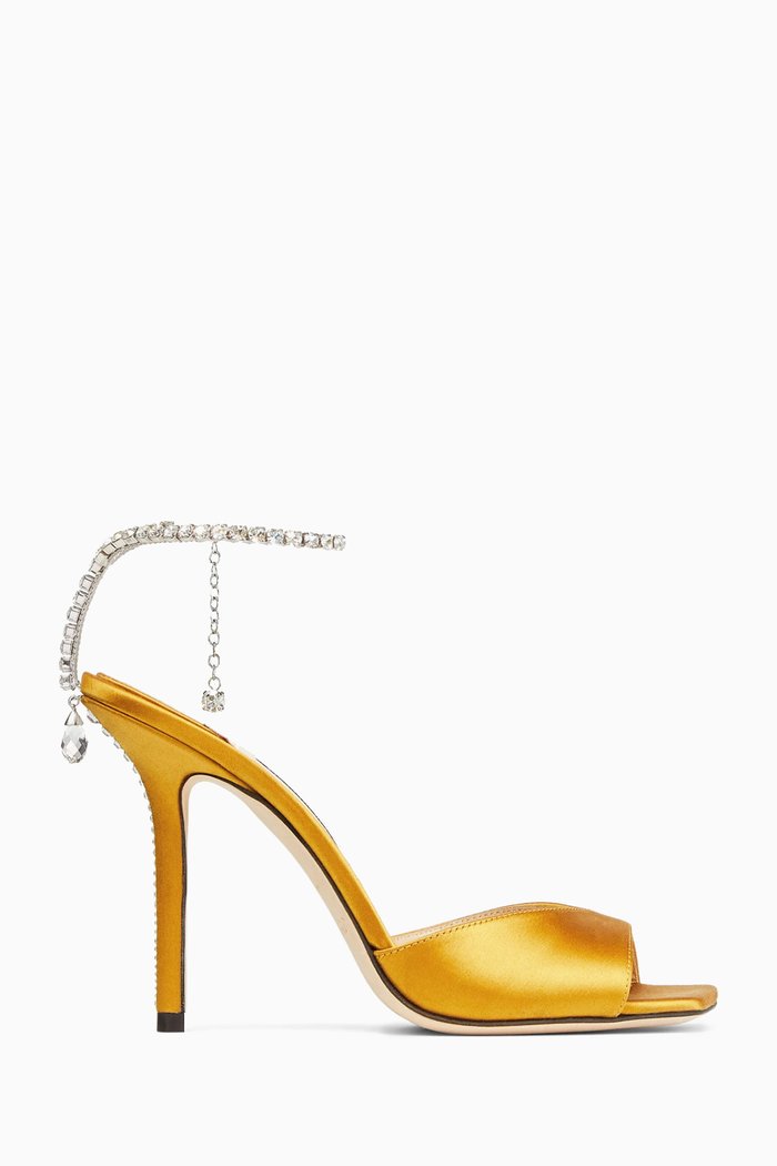 

Saeda 100 Sandals in Satin, Orange