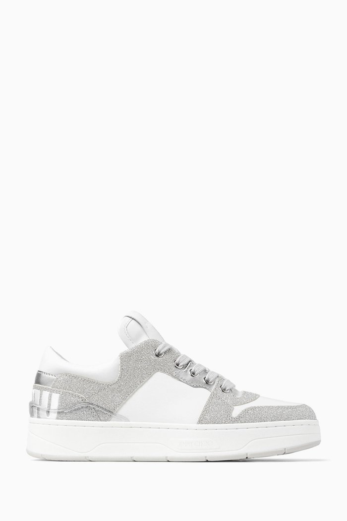 

Florent Sneakers in Glitter & Leather, Silver