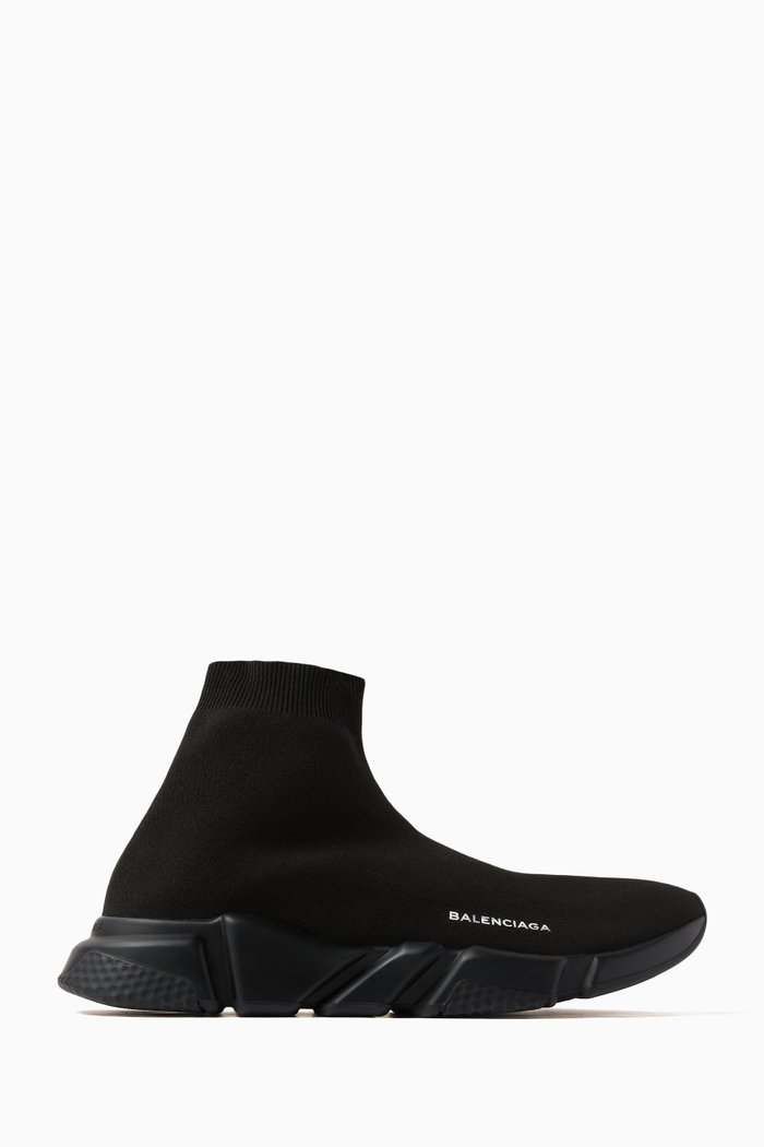 

Speed Sneakers in Technical Recycled Knit, Black