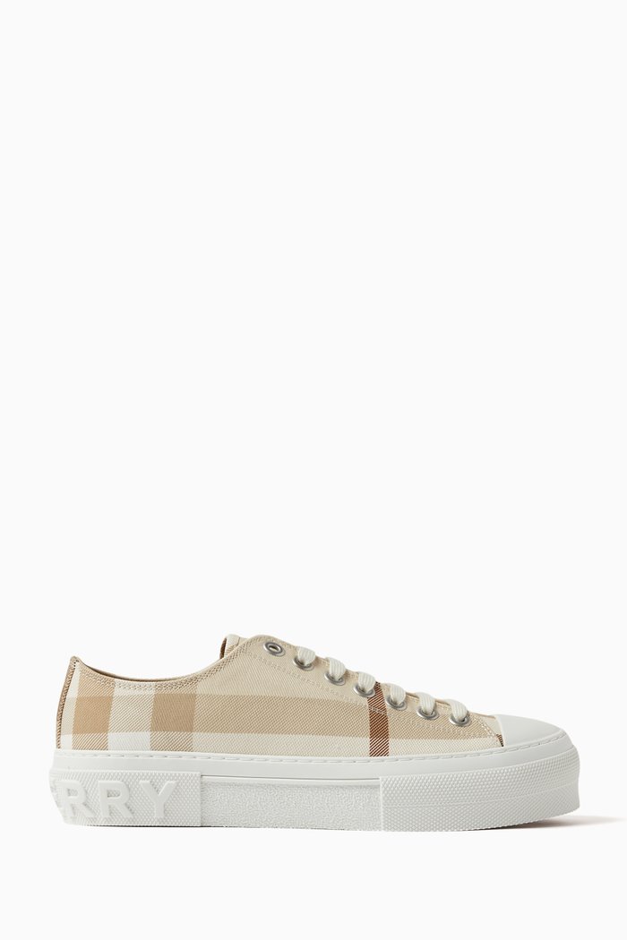 

Sneakers in Check Cotton, Neutral