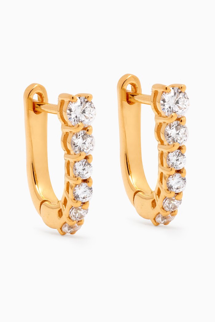 

Stare Hoop Earrings in 18kt Gold-plated Sterling Silver