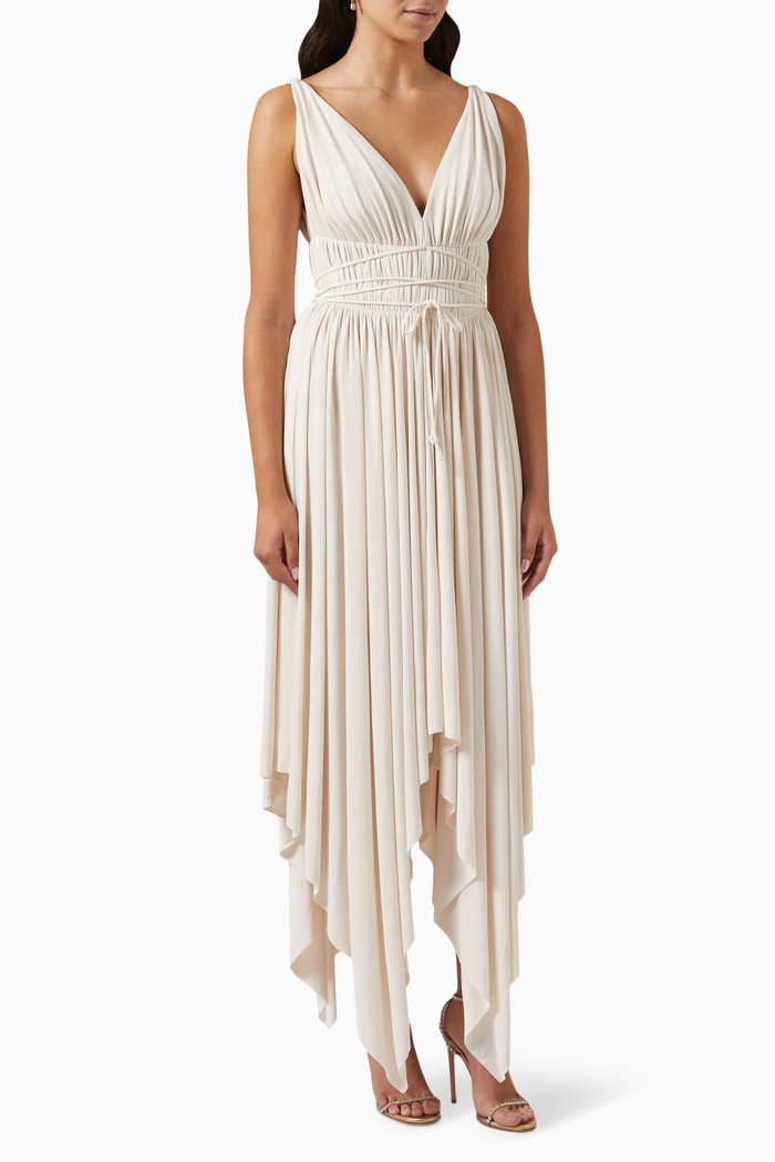 

Goddess Maxi Dress in Poly Lycra, Neutral