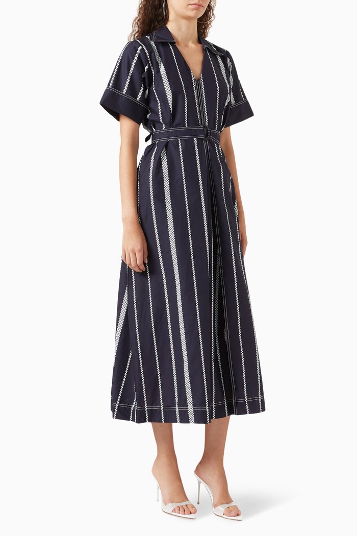 

Inverted Pleat Jumpsuit, Blue