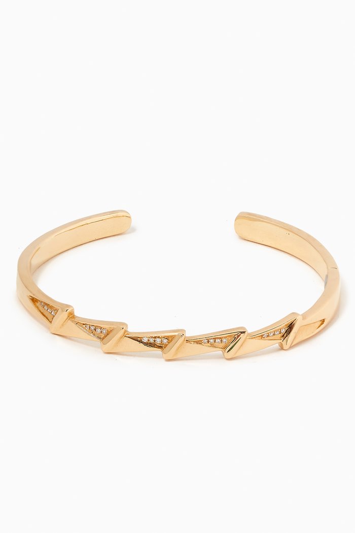 

Energy Diamond Cuff Bracelet in 18kt Gold