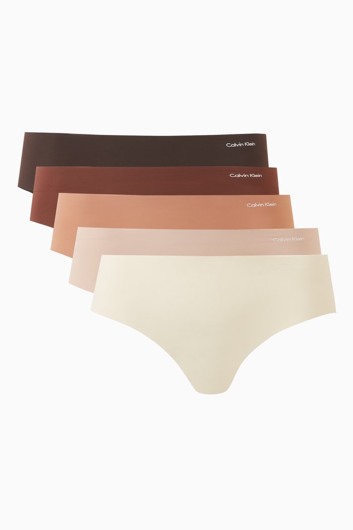 

Invisible Hipster Briefs, Set of 5, Multicolour