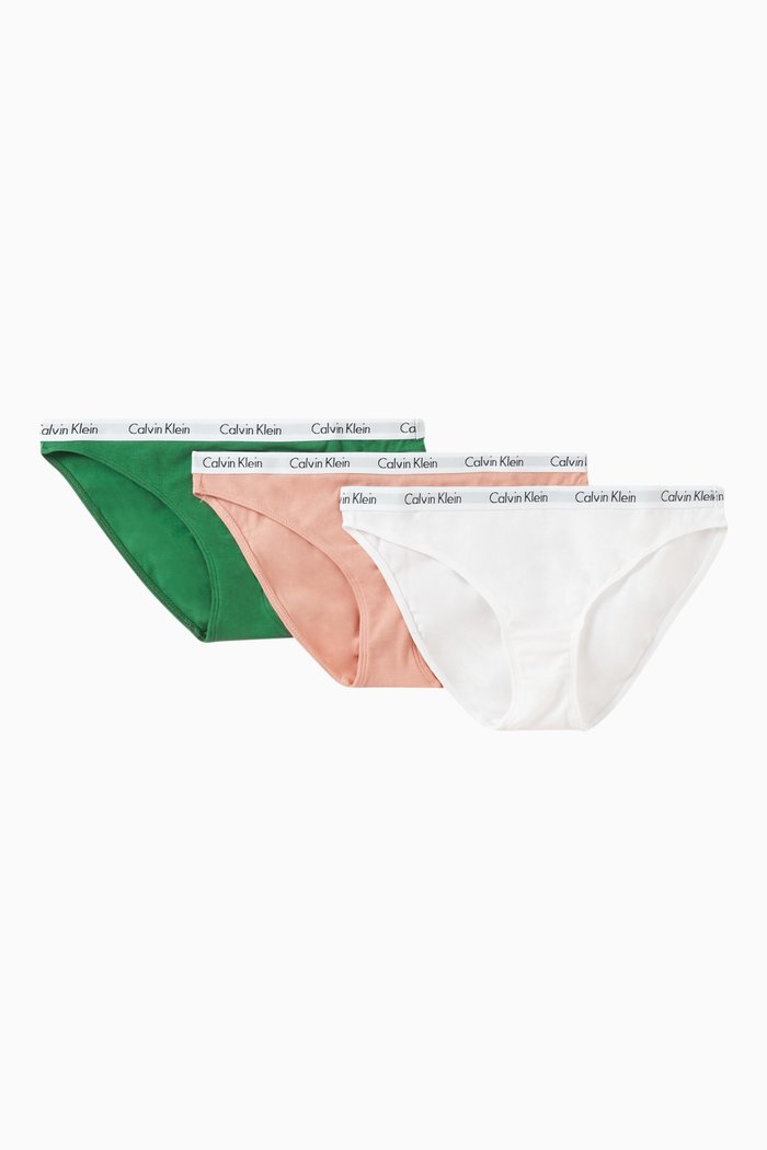 

Carousel Bikini Briefs in Cotton, Set of 3, Multicolour