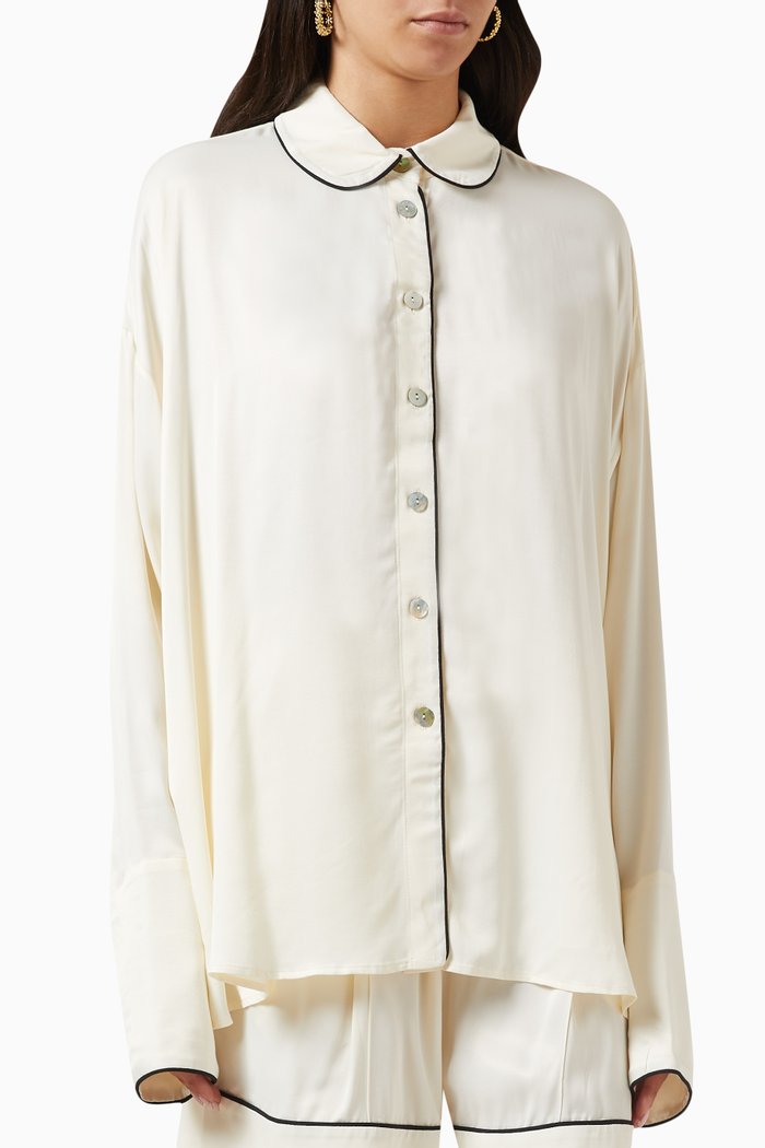 

Pastelle Oversized Shirt, Neutral