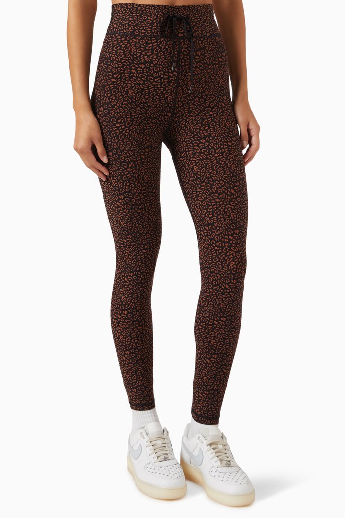 

Leo Midi 7/8 Pants in Recycled Nylon, Brown