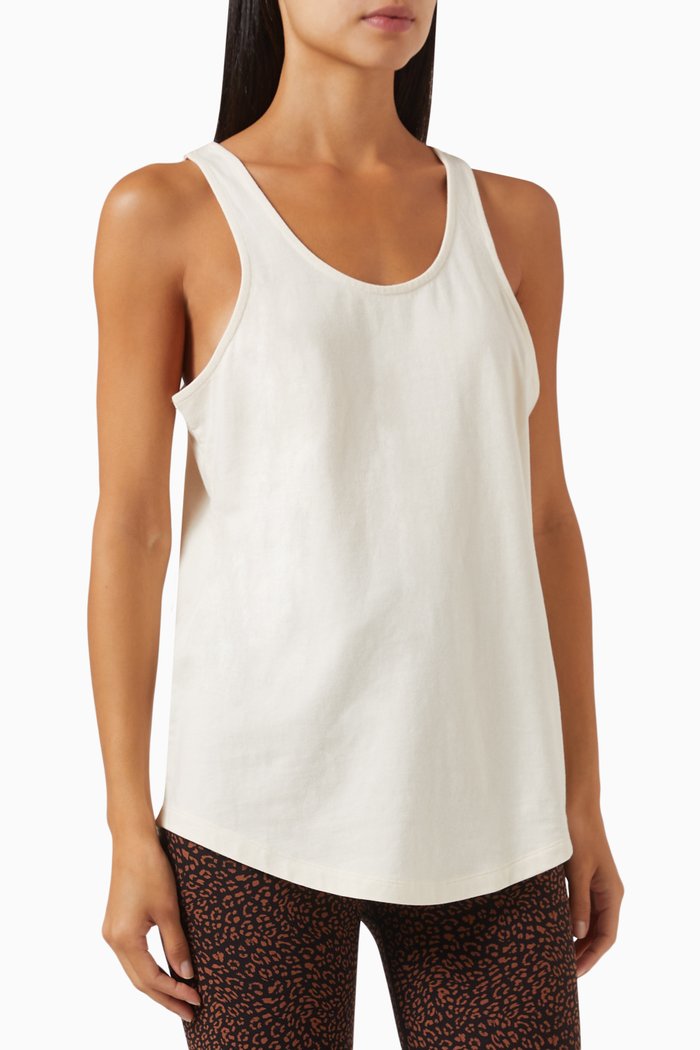 

Issy Tank Top in Recycled Cotton-jersey, Neutral