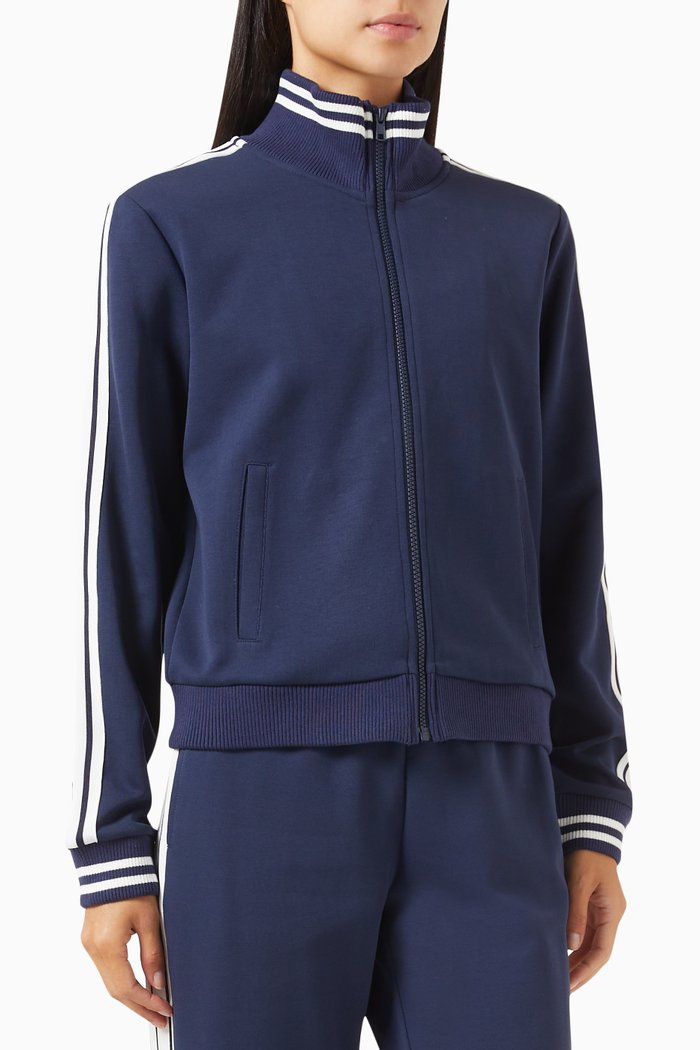 

Hamilton Margot Zip Jacket in Organic Cotton-blend, Blue