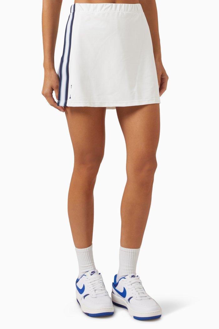 

Legacy Paula Mini Skirt in Recycled Nylon, White