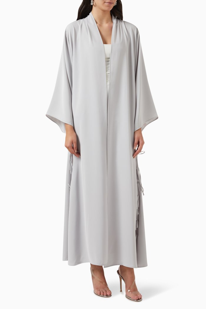 

Bow-tie Abaya, Grey