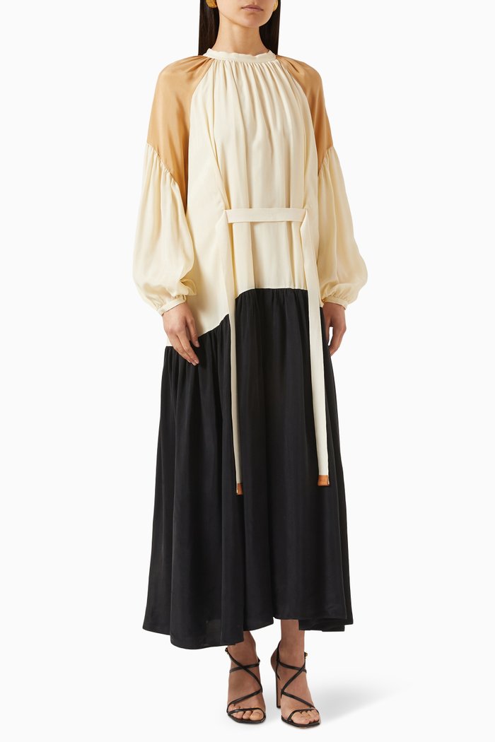 

Colour-block Maxi Dress, Neutral