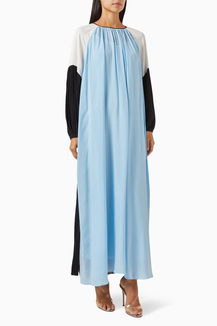 

Colour-block Maxi Dress, Blue