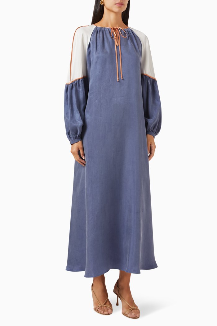 

Maxi Dress in Lyocell, Blue