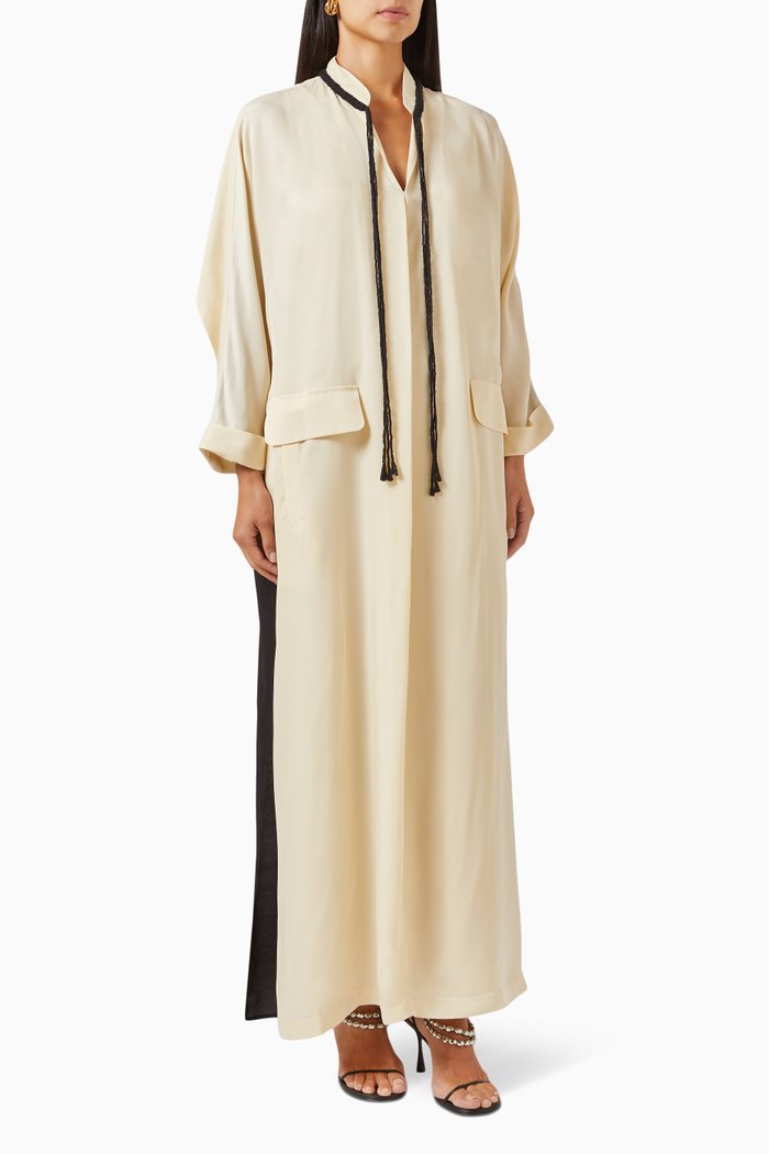 

Two-tone Maxi Dress, Neutral