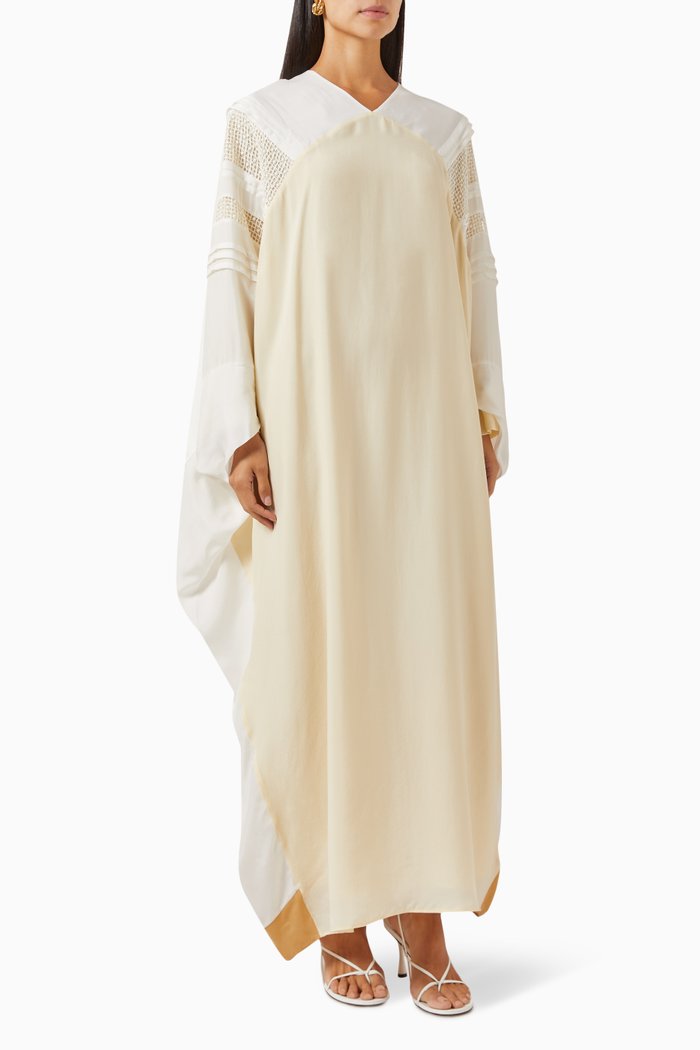 

Two-tone Maxi Dress, Neutral
