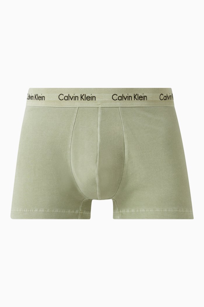 

Low Rise Trunks in Cotton, Green
