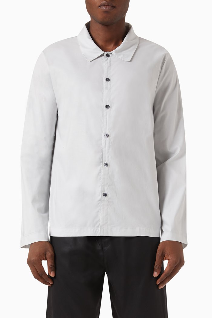 

Pyjama Top in Cotton, Grey