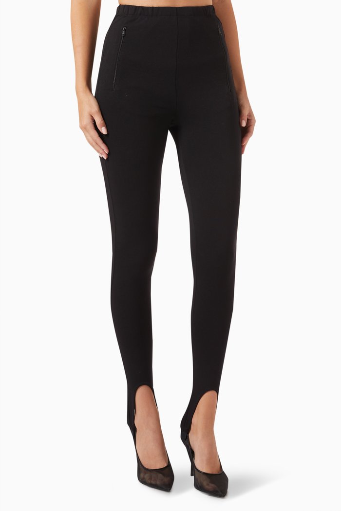 

Stirrup Leggings in Technical Stretch-jersey, Black