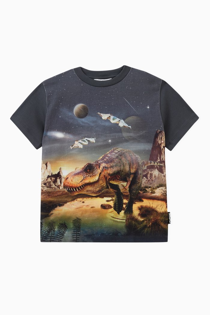 

Riley T-rex Planet T-shirt in Cotton-jersey, Black