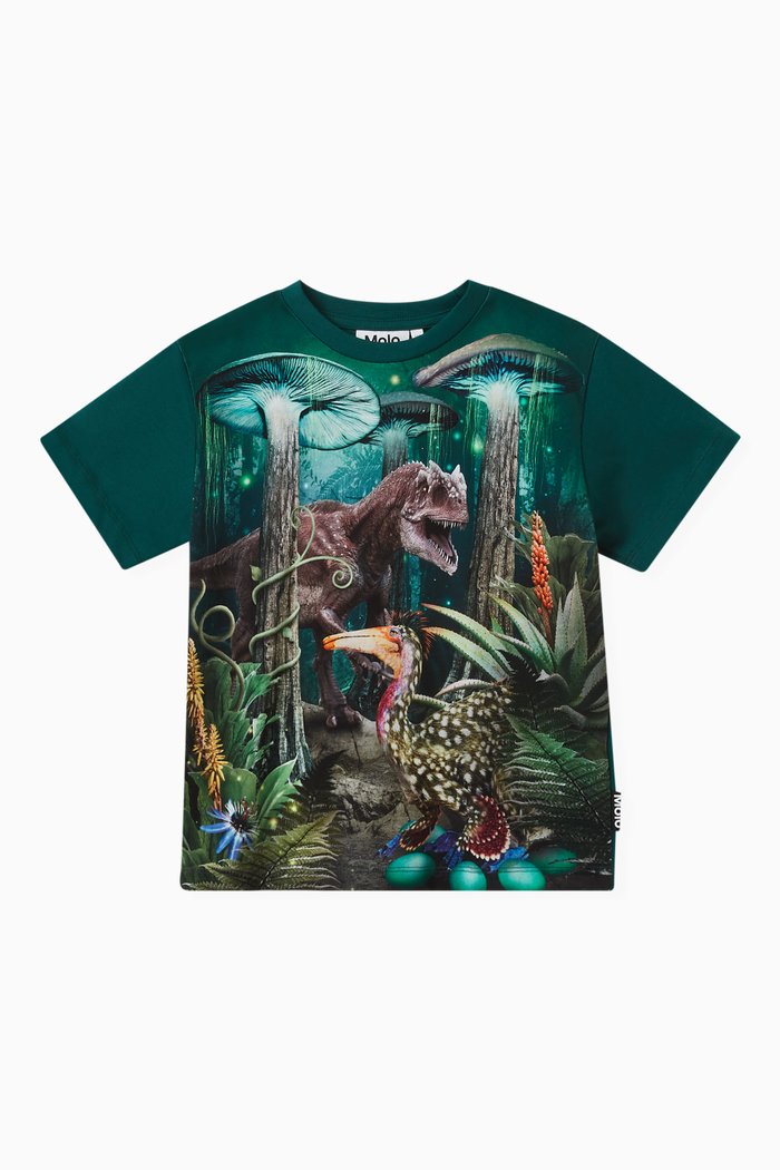 

Riley Printed T-shirt in Cotton-jersey, Green