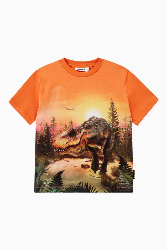 

Riley T-rex Planet T-shirt in Cotton-jersey, Orange