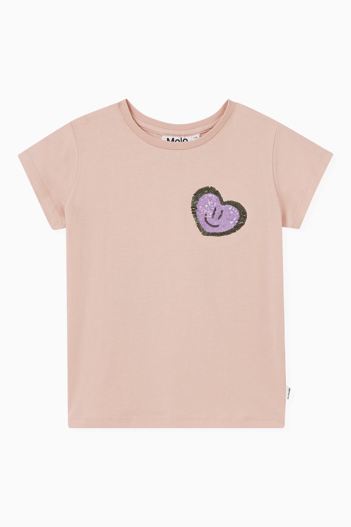 

Ranva Rose T-Shirt in Organic Cotton, Pink