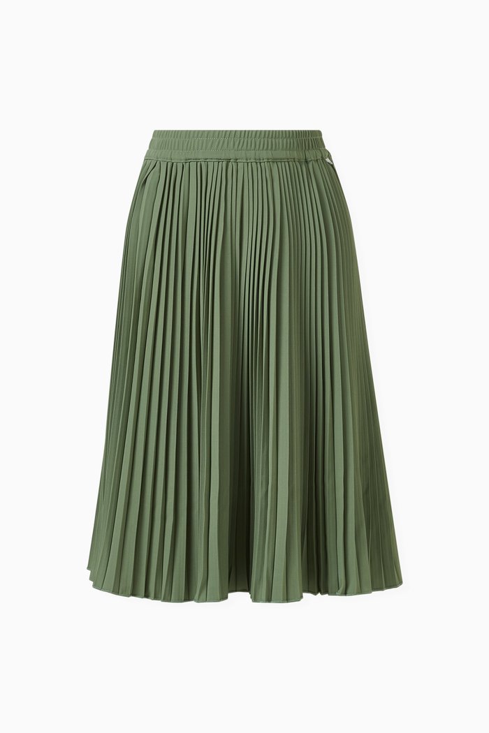 

Becka Pleated Skirt in Polyester, Green