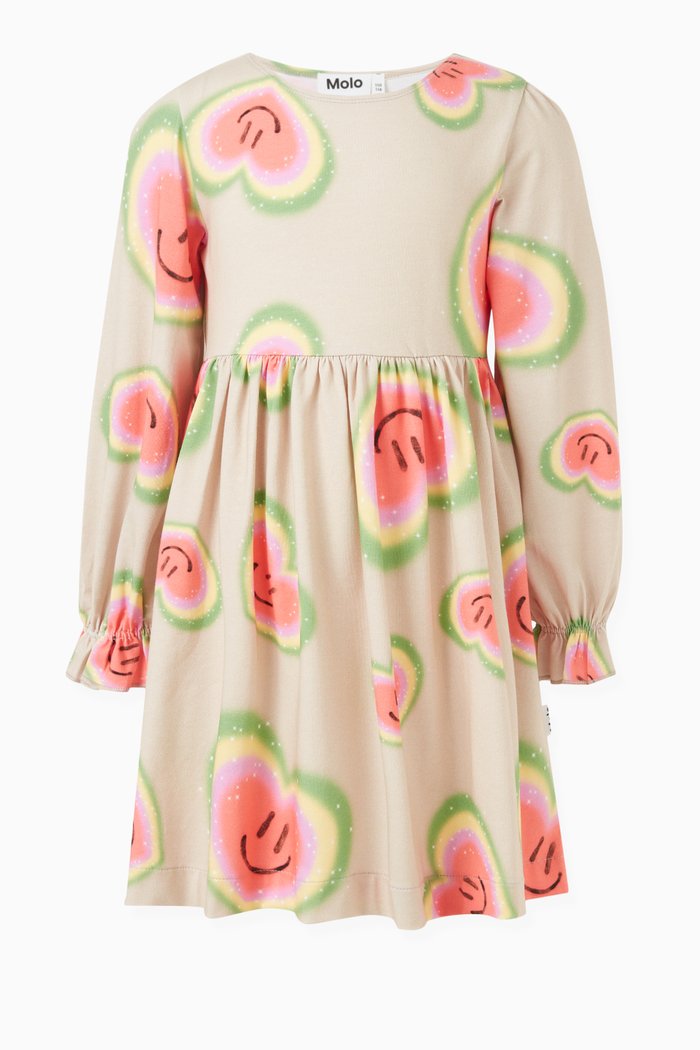 

Heart Smiley Face-print in Organic-cotton, Neutral