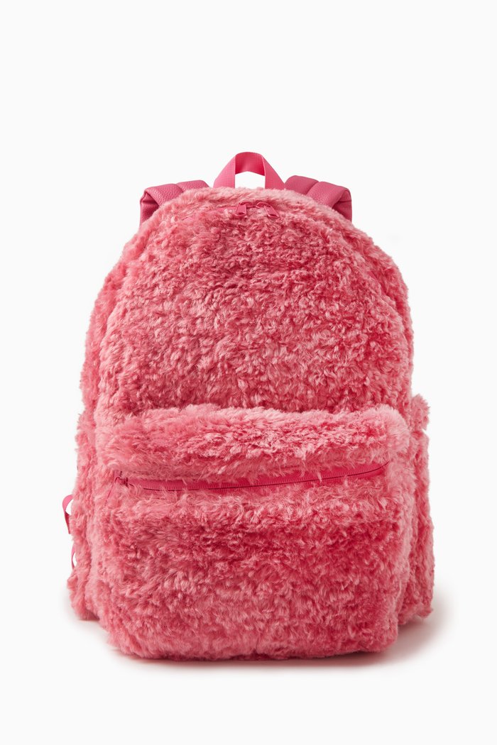 

Mio Furry Backpack in Polyester, Pink
