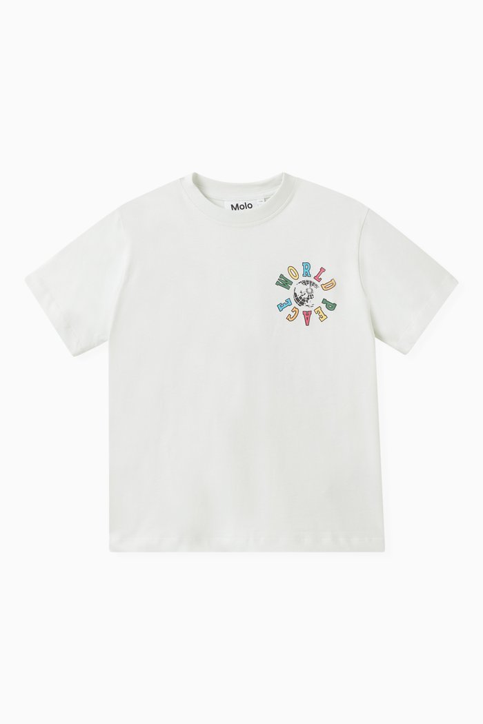 

Rodney Printed T-shirt in Cotton-jersey, White