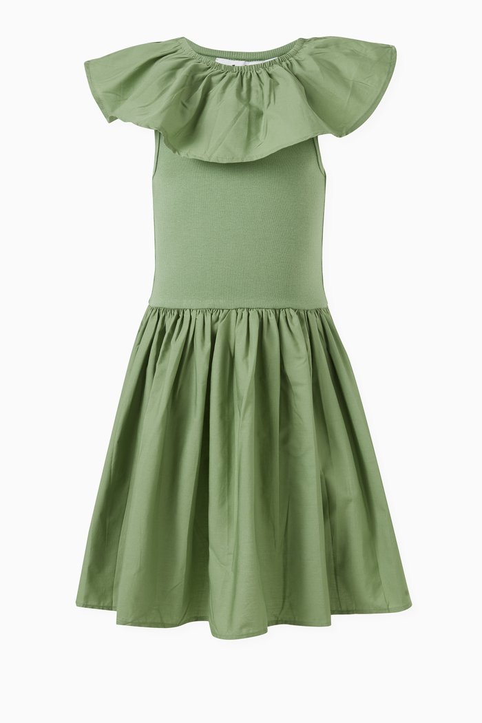 

Christal Dress in Cotton, Green