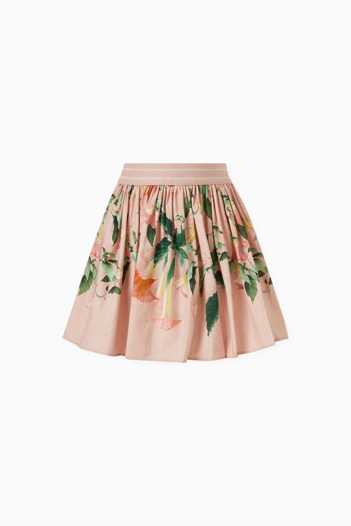 

Brenda Rose Trumpets Skirt in Organic Cotton, Pink