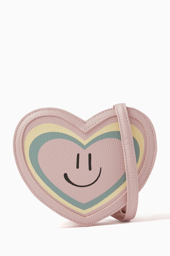 

Aura Heart Crossbody Bag, Pink