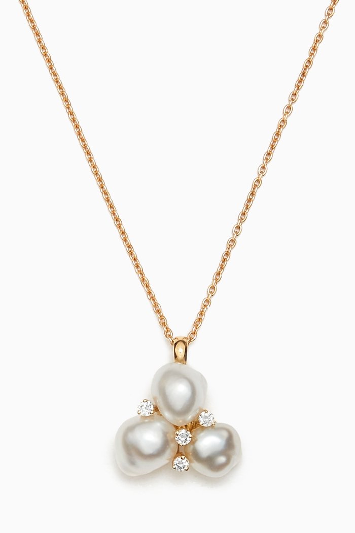 

Zoja Keshi Truffle Diamond Necklace in 18kt Gold, Yellow