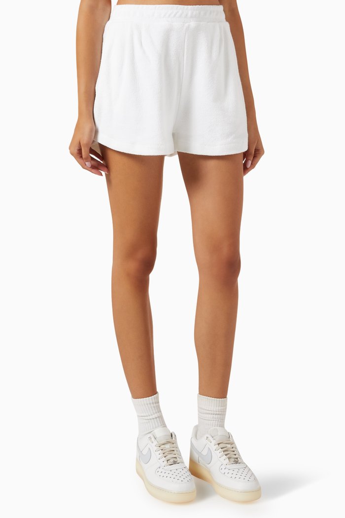 

Zinnia Soho Shorts in Terry Towelling, White