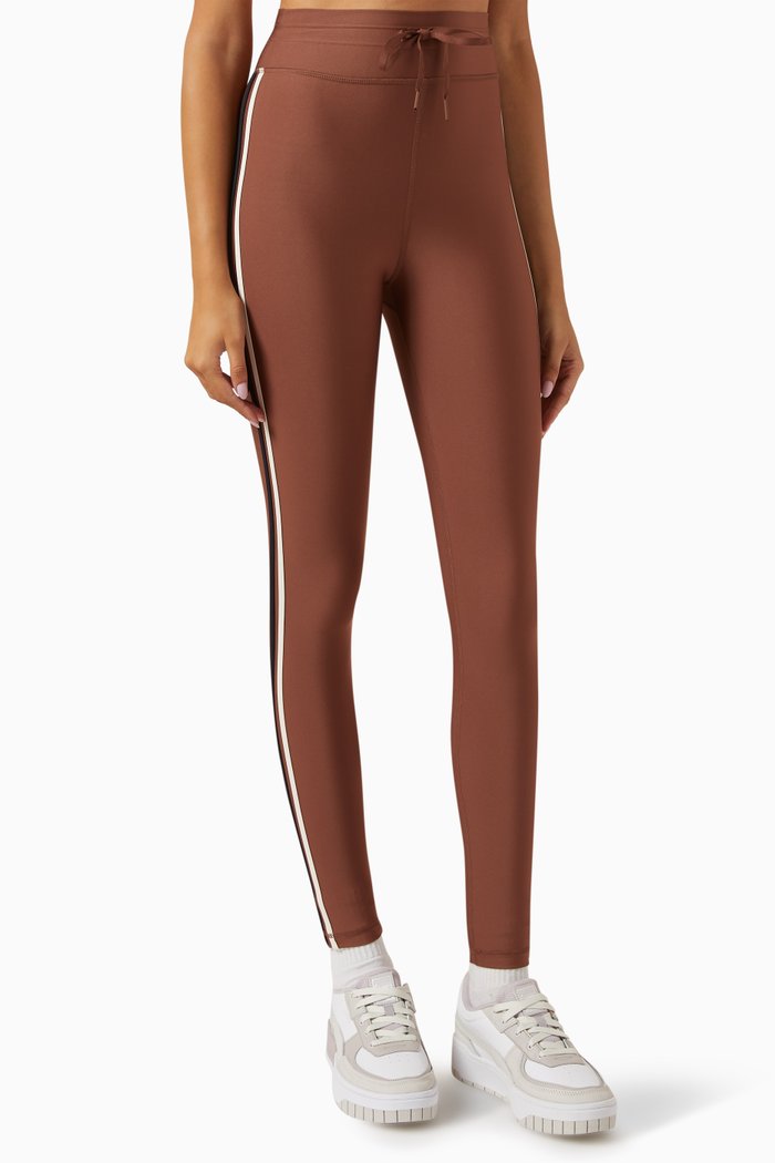 

Hustle Midi 7/8 Pants in Stretch Recycled-nylon, Brown